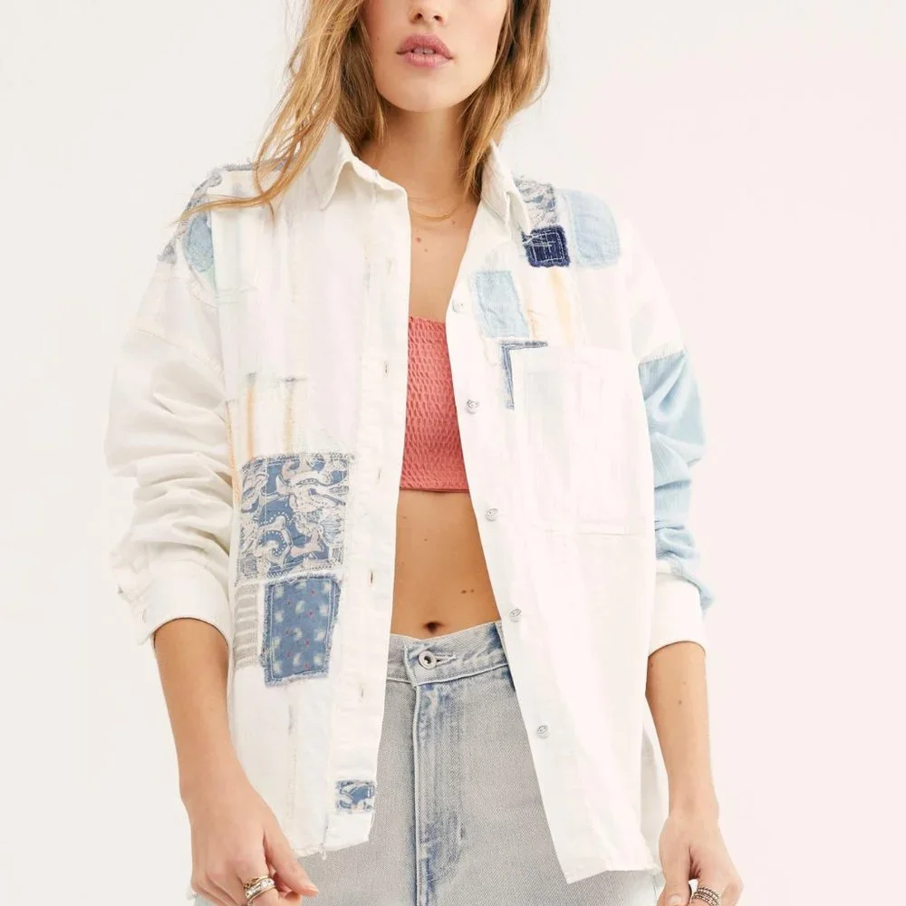 Free People Costa Ballena Patchwork Top - Picture 4 of 10